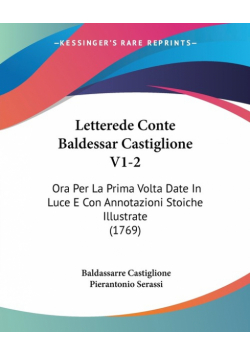 Letterede Conte Baldessar Castiglione V1-2