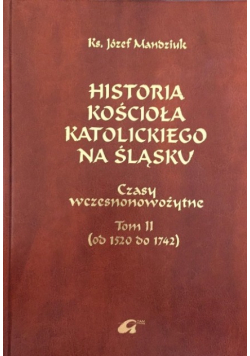 Historia kościoła katolickiego na śląsku, Tom II