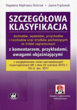 Szczegółowa klasyfikacja