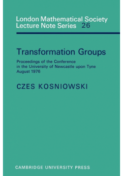 Transformation Groups
