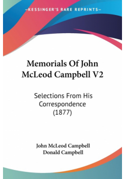 Memorials Of John McLeod Campbell V2