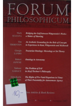 Forum Philosophicum t. 12/2/2007
