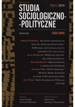 Studia socjologiczn-polityczne 1/2014