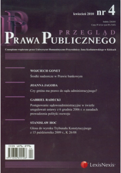 Przegląd Prawa Publicznego 4/2010