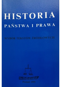 Historia państwa i prawa