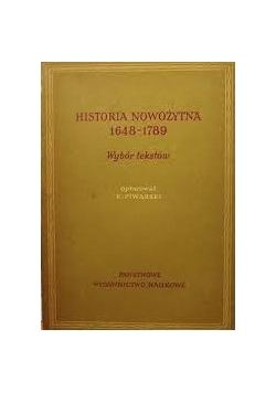 Historia nowożytna 1648-1789