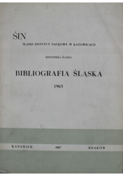 Bibliografia Śląska 1963