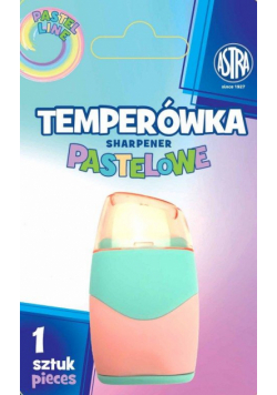 Temperówka i gumka 2w1 pastelowa Astra blister 1 sztuka