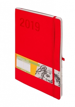 Kalendarz 2019 Impresja B5 Czerwony TDW ANTRA
