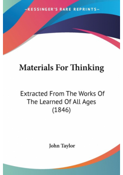Materials For Thinking