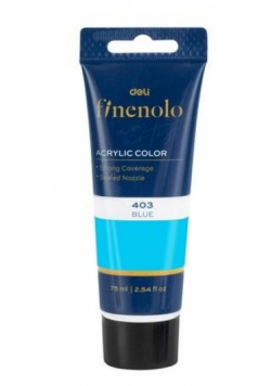 Farba akrylowa Finenolo niebieska 75ml.