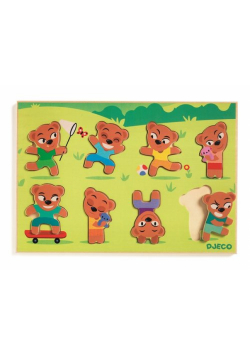 Drewniane puzzle DOPASUJ MISIA