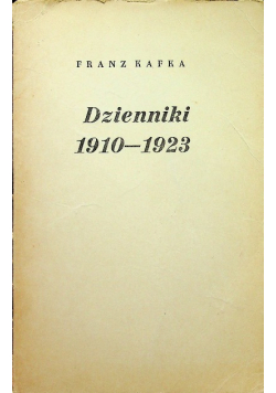 Kafka Dzienniki 1910-1923