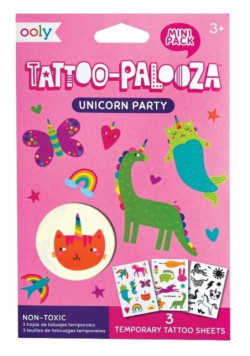 Tatuaże zmywalne mini Tattoo Palooza - Jednorożec