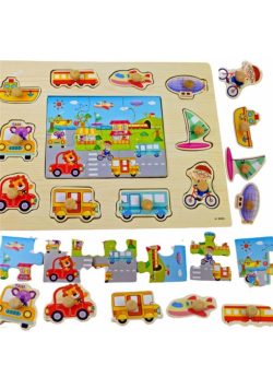 Puzzle pojazdy miejskie