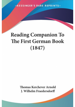 Reading Companion To The First German Book (1847)