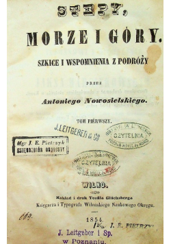 Stepy morze i góry 1854 r.