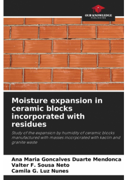 Moisture expansion in ceramic blocks incorporated with residues