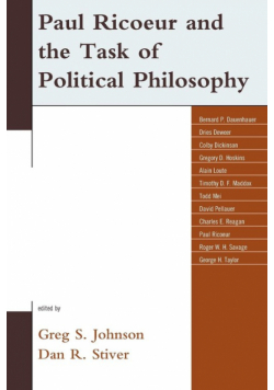 Paul Ricoeur and the Task of Political Philosophy