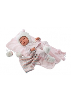 Lalka 73854 bobas Nica Toquilla Rosa 40cm