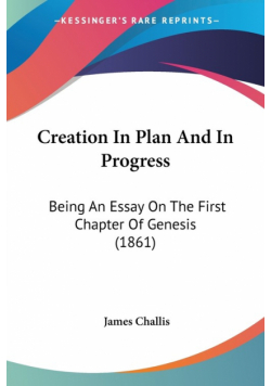 Creation In Plan And In Progress