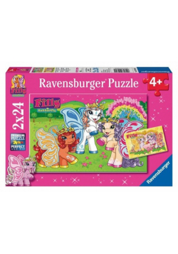 Puzzle 2x24 Filly Magiczny świat