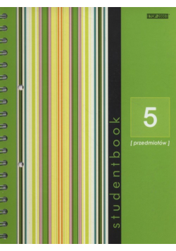 Kołobrulion B5 Top-2000 w kratkę 160 kartek Student book 5 przedmiotów zielony