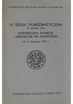 IV sesja numizmatyczna w nowej soli