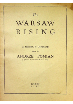 The Warsaw rising