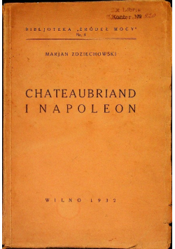Chateaubriand i Napoleon 1932 r.