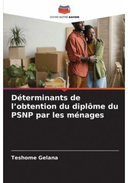 Déterminants de l'obtention du diplôme du PSNP par les ménages