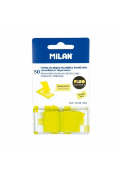 Zakładki indeksujące fluo żółte 50szt MILAN