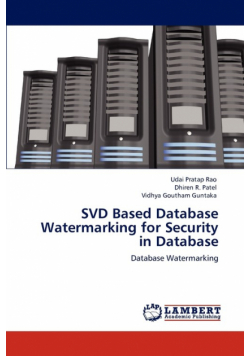 SVD Based Database Watermarking for Security in Database