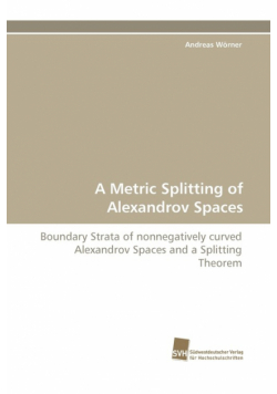 A Metric Splitting of Alexandrov Spaces