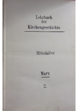 Lehrbuch der Kirchengeschichte 2, 1920 r.