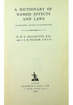 A dictionary of named effects and laws