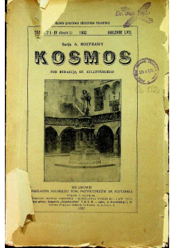 Kosmos czasopismo zeszyt I do IV 1932 r.