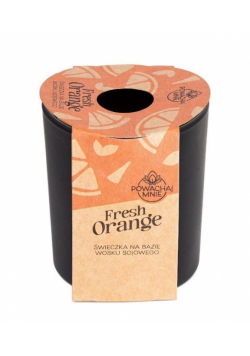 Świeczka sojowa Powąchaj mnie Fresh Orange czarny