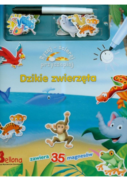 Dzikie zwierzęta Rysuj ścieraj przyczepiaj