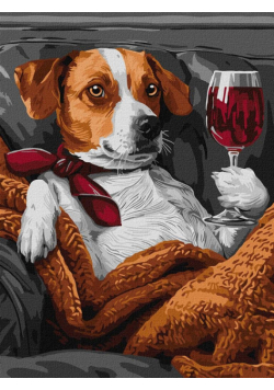 Malowanie po numerach- Puszysty degustator 30x40cm