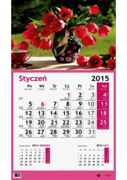 Kalendarz Jednodzielny 2015 tulipany
