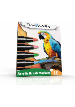 Markery Brush akrylowe 12 kolorów