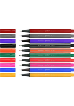 Cienkopisy mini 10 sztuk w etui
