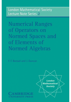 Numerical Ranges of Operators on Normed Spaces and of Elements of Normed Algebras