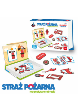 Genialny dzieciak układanka magnetyczna Straż pożarna