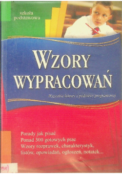 Wzory wypracowań szkoła podstawowa