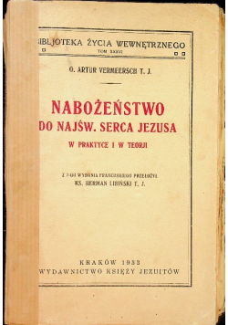Nabożeństwo do Najśw Serca Jezusa 1933 r.