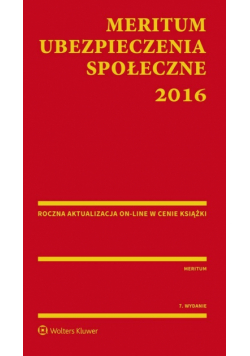 Meritum Ubezpieczenia społeczne 2016