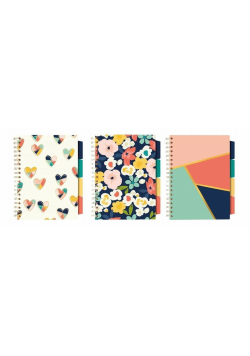 Project Book Floral Love B5/100K linia mix (3szt)