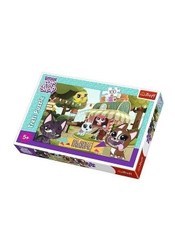Puzzle 100 Pet Shop Zabawa w parku TREFL